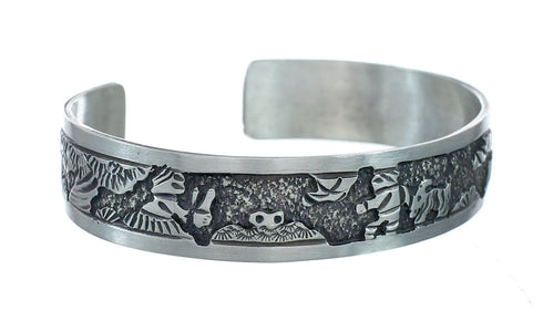 Silver Horse Native American Cuff Bracelet NN20234